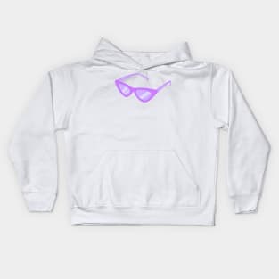 Light purple sunglasses Kids Hoodie